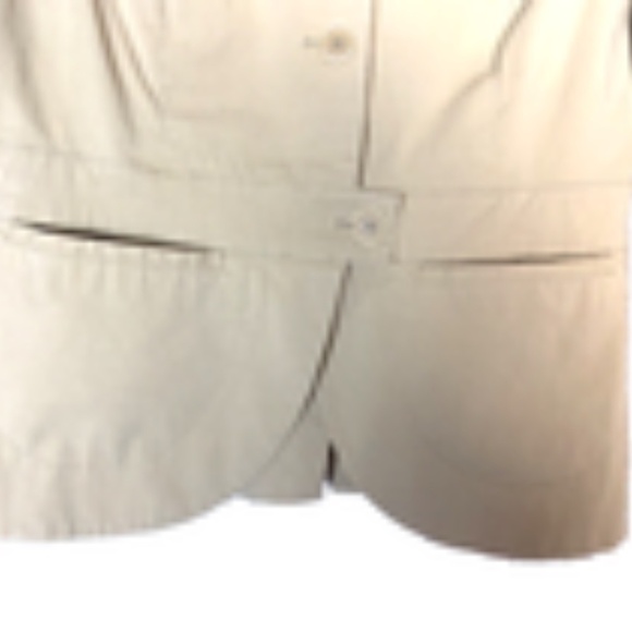 Theory Cotton in Khaki/Beige Blazer Jacket Size 6 - Picture 9 of 9